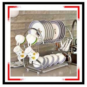 2-Layer Dish Drainer Drying