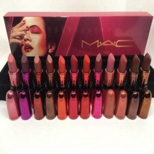 Mac 12 PCS Creamy Lipstick Set