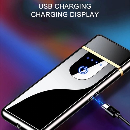 Fingerprint Induction Usb Lighter Charging Windproof Cigarette Lighter | Products | B Bazar | A Big Online Market Place and Reseller Platform in Bangladesh