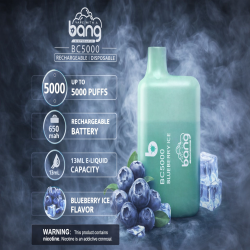 Bang BC5000 Disposable Vape in Blueberry Ice flavor 13ml | Products | B Bazar | A Big Online Market Place and Reseller Platform in Bangladesh
