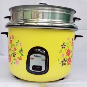 Kiam SFB-5705 Jointless Body Double Pot Rice Cooker - 3.2 Liters 1200 Watts