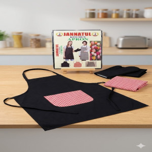 Jannatul Kitchen Apron – Stylish & Durable Waterproof Apron for Cooking