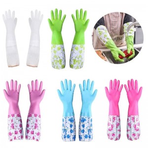 High Quality Silicone Dish Washing Kitchen Hand Gloves 1 Pair