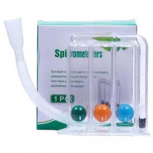 3-ball Incentive Spirometer Breathing Respiratory Exerciser Lung Function Training Instrument