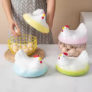Decorative Chicken-Shaped Egg Storage Basket