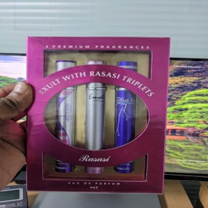 Exult With Rasasi Triplets Perfume Set