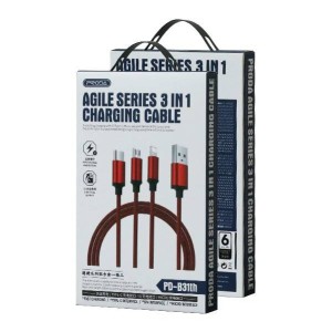 Remax Agile 3in1 Nylon cable PD-B31th