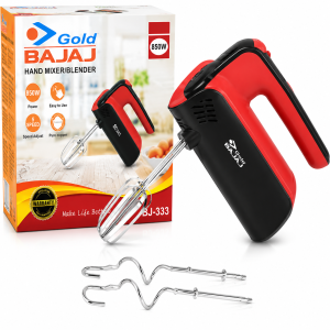 Gold BAJAJ Hand Mixer Blender BJ-333 (850W)
