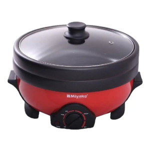 Miyako Double Pot Electric Multi Purpose Curry Cooker MC-350D 4 LTR