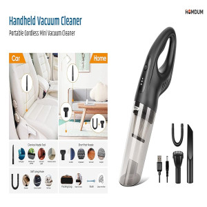 Homdum 65 Watts Handheld Vacuum Cleaner Portable Cordless Mini Vacuum Cleaner (Black) 12V - 14V car Lighter Socket Jack