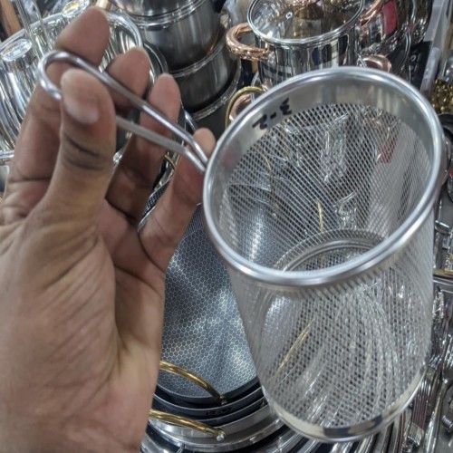 Round Shaped Stainless Steel Greeling & Cooking Strainer For Kitchen | Products | B Bazar | A Big Online Market Place and Reseller Platform in Bangladesh