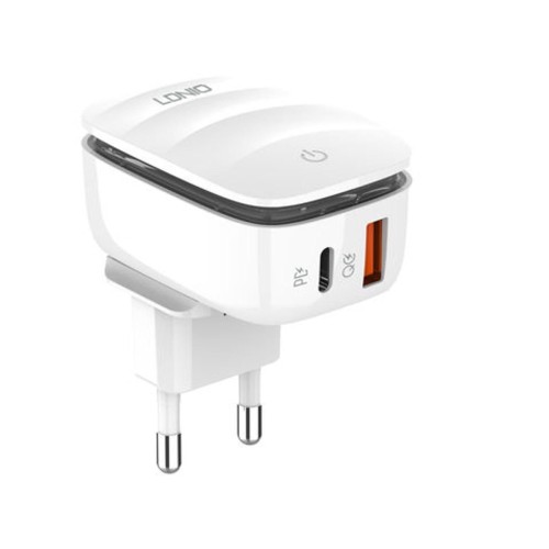 LDNIO A2425C PD 20W Dual-Port USB C Wall Charger With Night Light | Products | B Bazar | A Big Online Market Place and Reseller Platform in Bangladesh