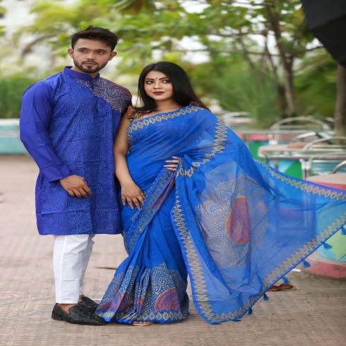 Block Print Couple Dress-18 | Products | B Bazar | A Big Online Market Place and Reseller Platform in Bangladesh
