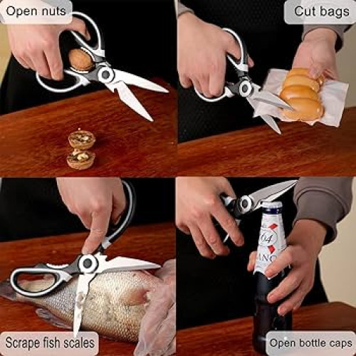 Stainless Steel Kitchen Scissors | Multi Purpose Scissors Kitchen Shears for Chicken Meat Vegetable Fish Herb Poultry | Products | B Bazar | A Big Online Market Place and Reseller Platform in Bangladesh