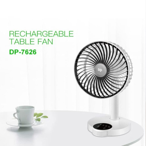 DP 7626 Rechargeable Table Fan With Led Light 2400mah | Products | B Bazar | A Big Online Market Place and Reseller Platform in Bangladesh