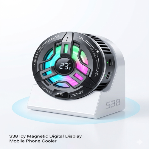 S38 Icy Magnetic Digital Display Phone Cooler | Products | B Bazar | A Big Online Market Place and Reseller Platform in Bangladesh