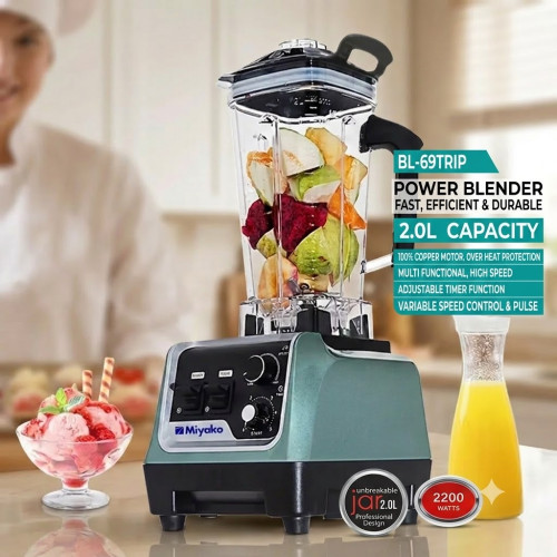 Miyako Professional Power Blender BL-69TRIP - 2.0 Liter Capacity | Products | B Bazar | A Big Online Market Place and Reseller Platform in Bangladesh