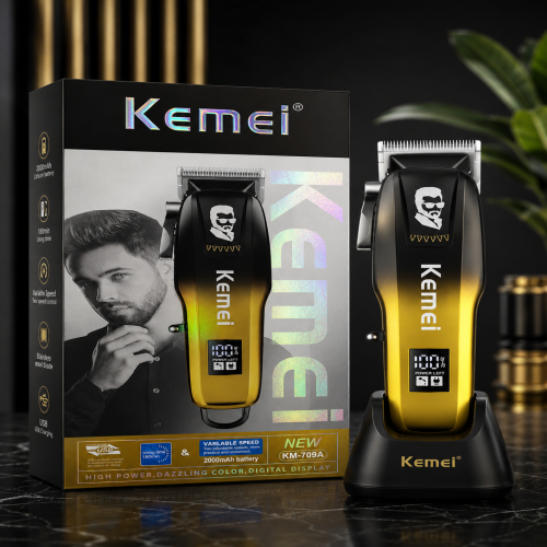 Kemei KM-709A Professional Hair Clipper USB Rechargeable Digital Display Trimmer | Products | B Bazar | A Big Online Market Place and Reseller Platform in Bangladesh