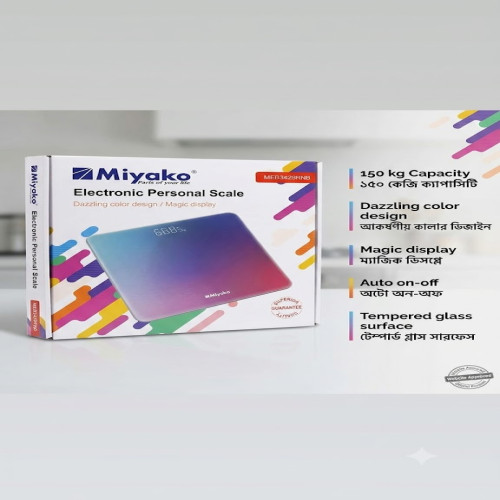 Miyako (MEB-3429RNB) Electronic Personal Scale with Magic LED Display 150kg | Products | B Bazar | A Big Online Market Place and Reseller Platform in Bangladesh