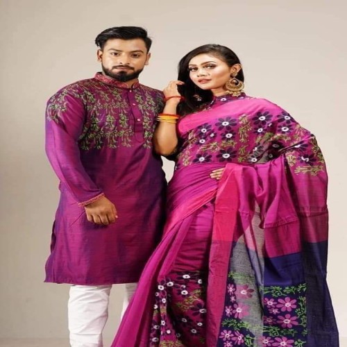 New Design Block Print Couple Dress 009 | Products | B Bazar | A Big Online Market Place and Reseller Platform in Bangladesh