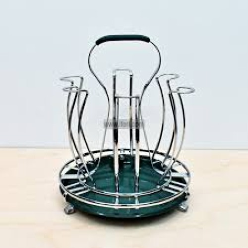 6 Hook Metal Glass Stand Silver color | Products | B Bazar | A Big Online Market Place and Reseller Platform in Bangladesh