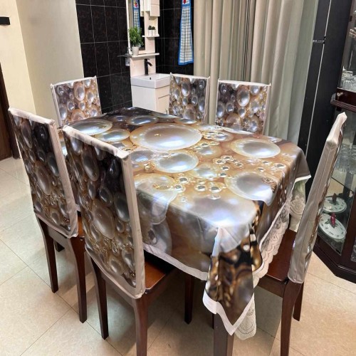 Digital 3D Printed Velvet Dining Table Cloth With Chair Cover-06 | Products | B Bazar | A Big Online Market Place and Reseller Platform in Bangladesh