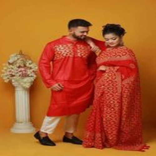 New Design Block Print Couple Dress 0012 | Products | B Bazar | A Big Online Market Place and Reseller Platform in Bangladesh