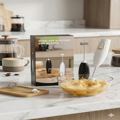 Wireless Electric Egg Beater BK-78 - Portable Handheld Coffee and Egg Mixer | Products | B Bazar | A Big Online Market Place and Reseller Platform in Bangladesh