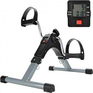 Mini Exercise Cycle/Portable Folding Arm And Leg Pedal Exerciser With Digital Lcd Display