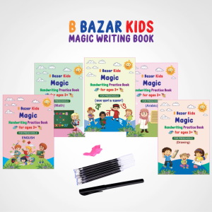 B Bazar Kids Magic Writing 5 Books set Bangla, English, Math, Arabic Drawing