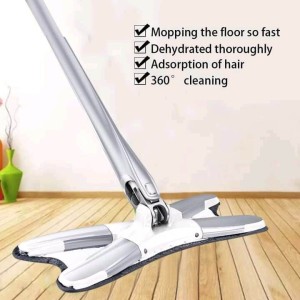 360 Degree X-Type Self Wringing Floor Cleaning Flat Mop