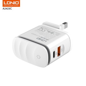 LDNIO A2423C Adapter Dual USB Port Fast Charger 25 w