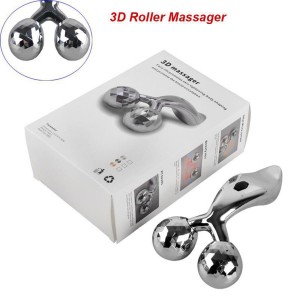 Stainless Steel Roller Head Eye Face Double Massager