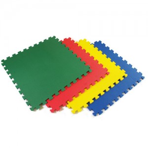 Rubber Gym Floor Mat Colorful Puzzle System 20"/20" -1' Inch-1Pcs