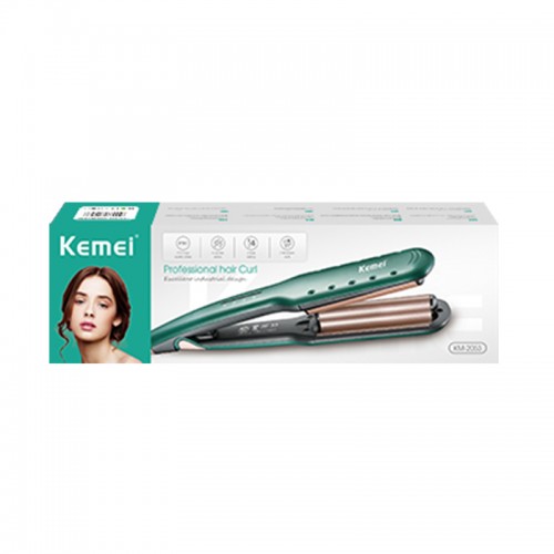 Kemei Lazy Curl Wave Plate Curling Iron KM-2053 Adjustable Customized Electric Hair Straightener Curler | Products | B Bazar | A Big Online Market Place and Reseller Platform in Bangladesh